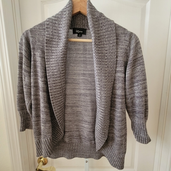Iz Byer Sweaters - IZ Byer 3% Metallic Cardigan Medium